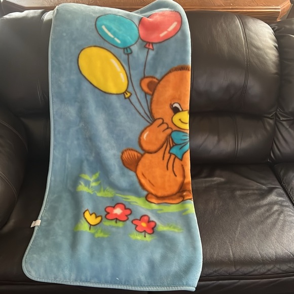 Vintage Rare Honey Bear Plush Blanket - Picture 11 of 16